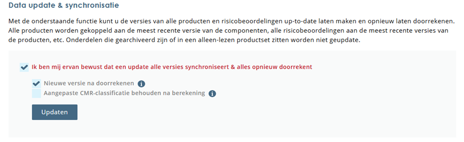 Data update & synchronisatie in Stoffenmanager®